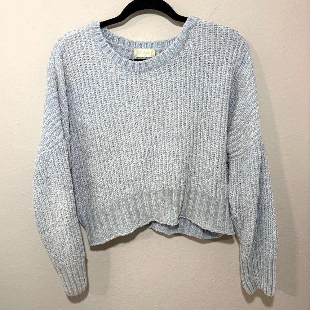 Altard State Light Blue Chenille Knit Sweater | Size XS